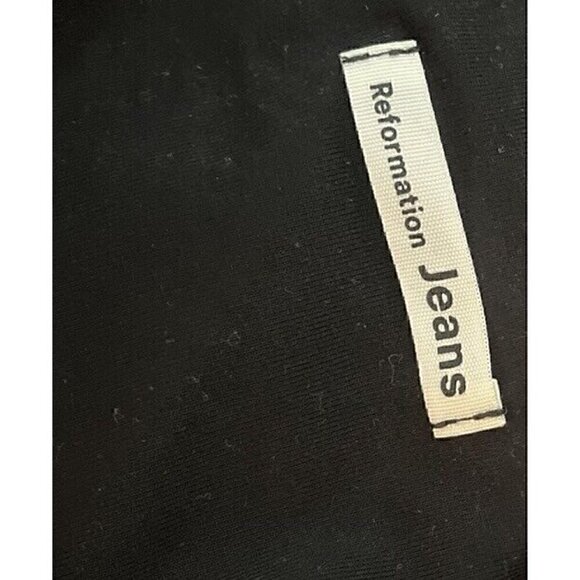 Reformation Jeans Black Lyocell Tencel Soft Jumpsuit S 0902 - Picture 4 of 5